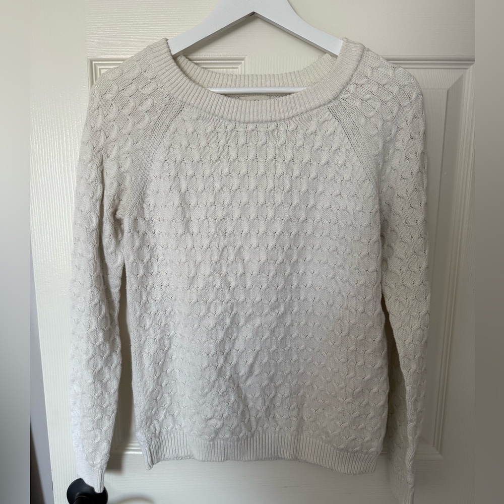 Old Navy Textured Cream Sweater